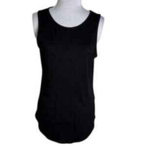 Black Scoop Neck Tank Top